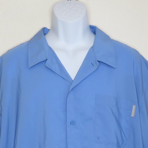 Columbia* Men's Short Sleeve Button Down Straight Hem Vented Back Shirt~ Size XL - Picture 11 of 12
